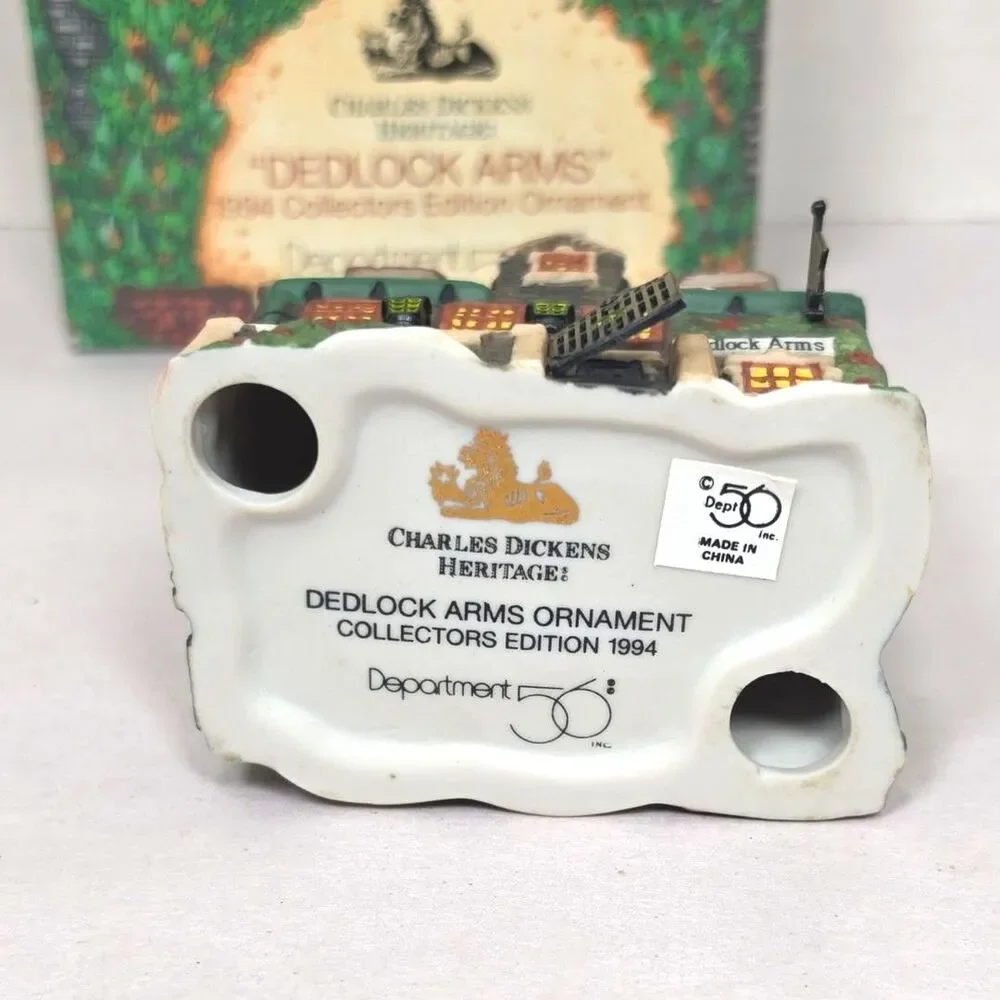 Vintage 1994 Dept 56 Charles Dickens Heritage “DEDLOCK ARMS
